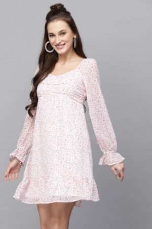 Floral Printed Fit & Flare Dress
