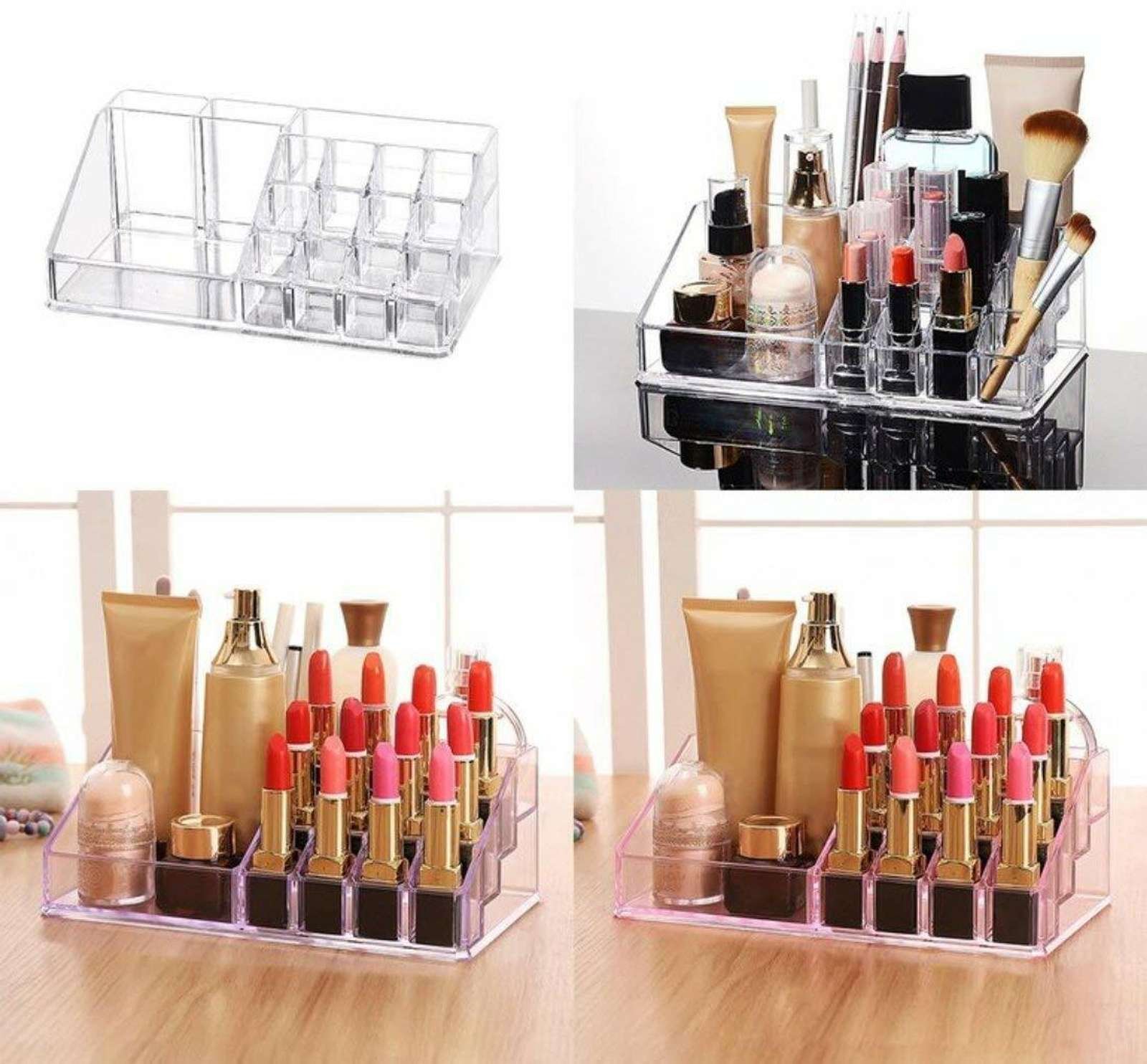 Cosmetic Lipsticks Display on Pink Stool - Image 3
