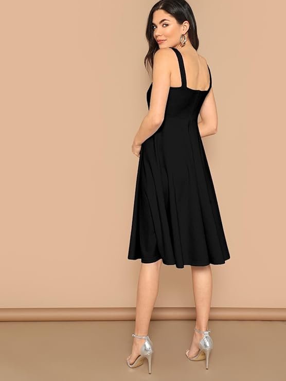 Black Sleeveless Bodycon Maxi Dress for Women - Image 2