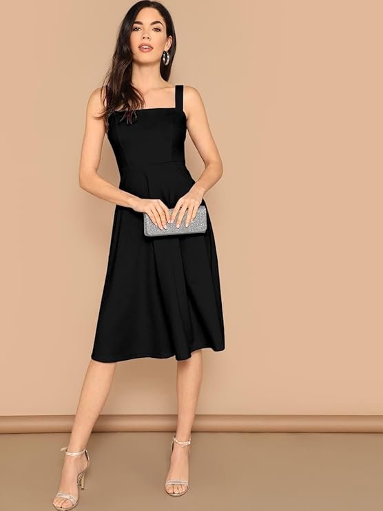 Black Sleeveless Bodycon Maxi Dress for Women - Image 4