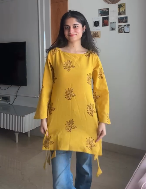 Pink Embroidered Tunic Top for Women - Image 8
